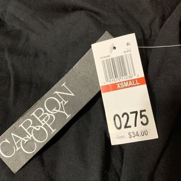 ‎NWT Carbon Copy "Out of Office" black tee - XS - Picture 8 of 8